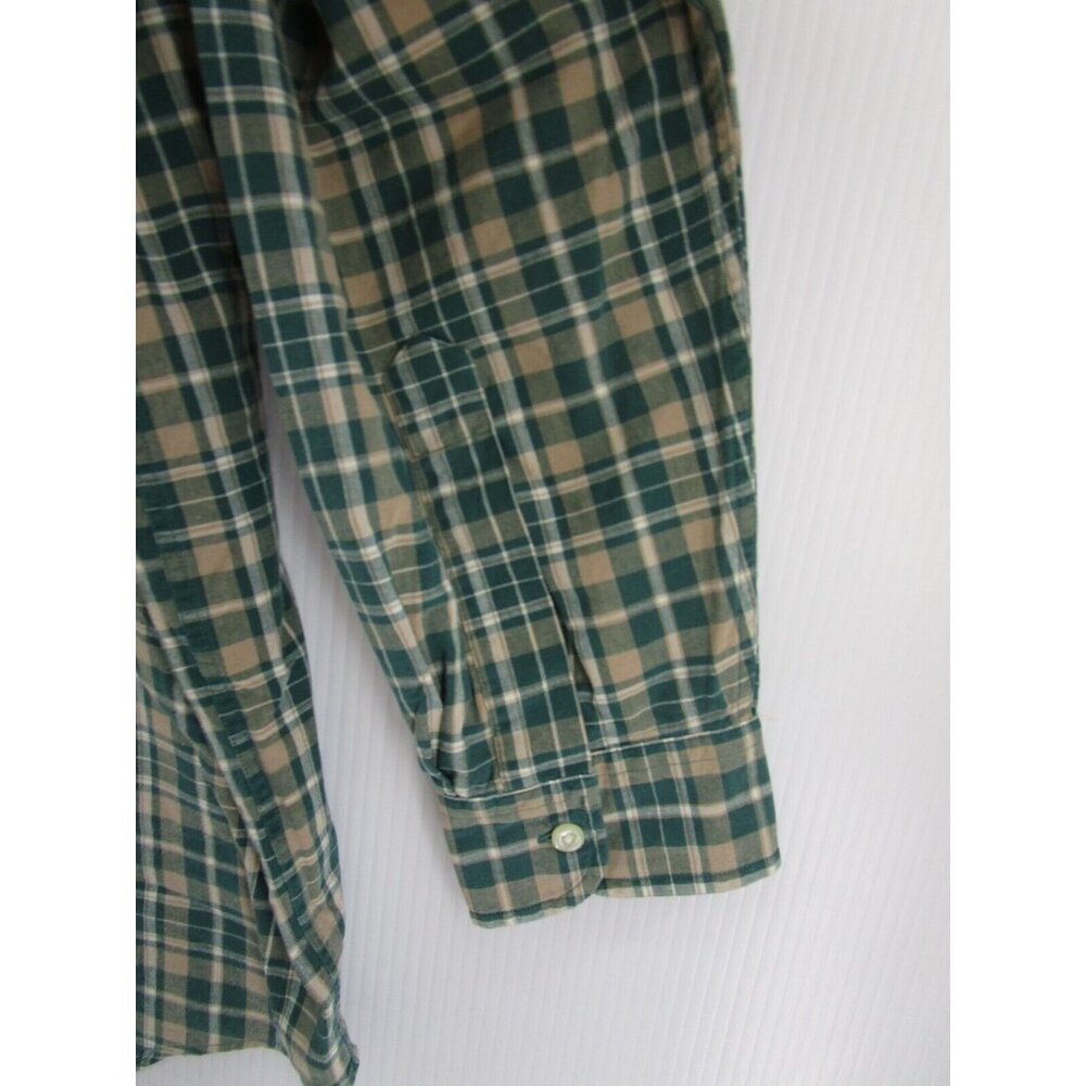 VINTAGE Abercrombie & Fitch Shirt Large Button Up Big Shirt Plaid 90s - Picture 3 of 10